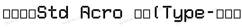 华文宋体Std Acro 常规(Type字体转换
